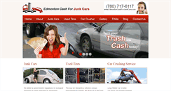 Desktop Screenshot of edmontoncashforjunkcars.com
